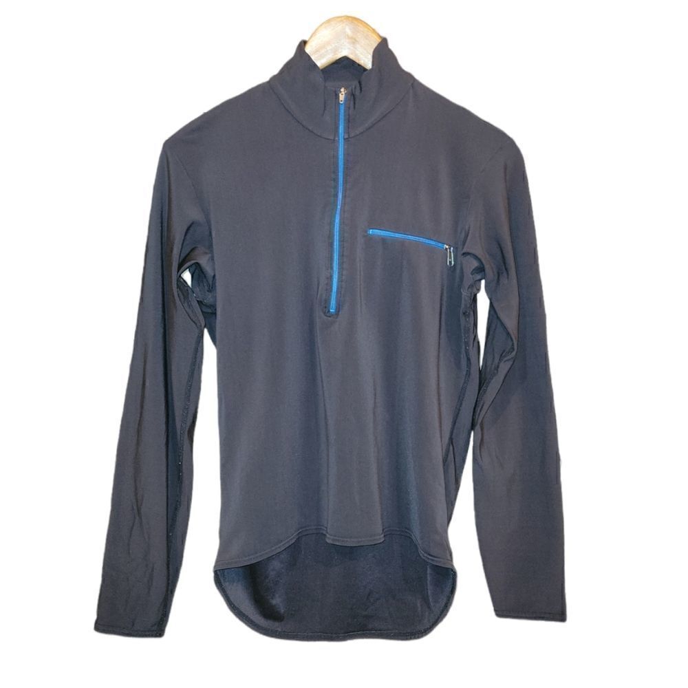 Patagonia Black 3/4 Zip Longsleeve Running Top Shirt M